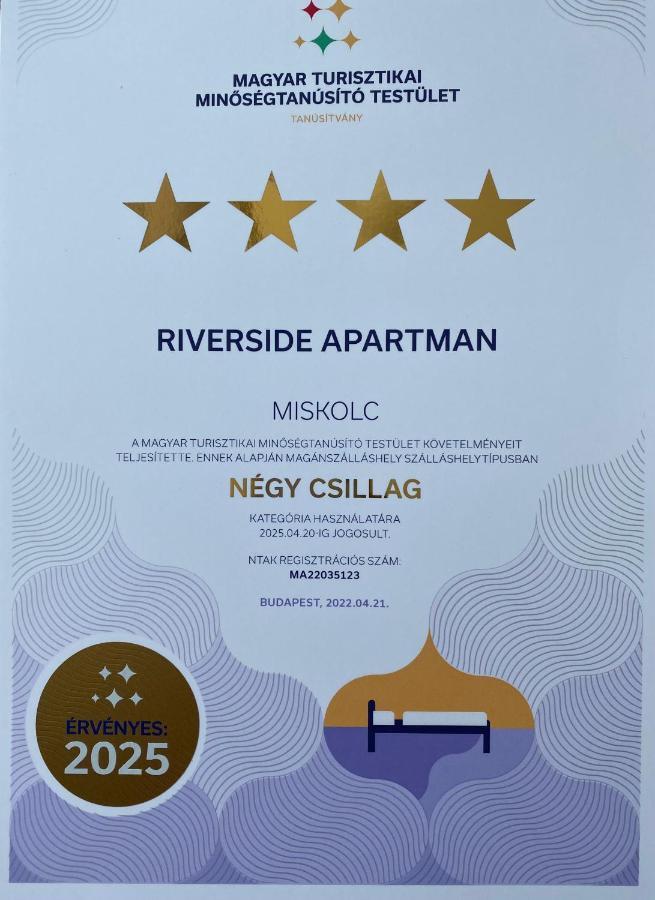 Riverside Apartman**** מישקולץ מראה חיצוני תמונה